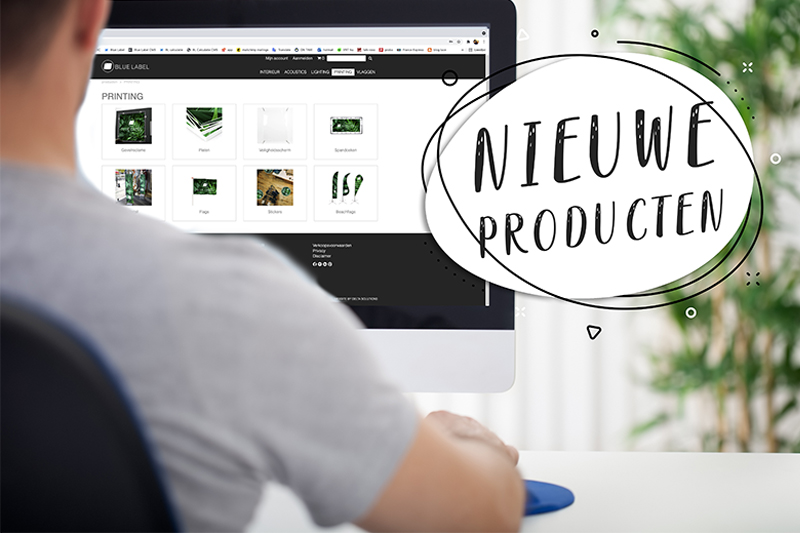 Nieuwe producten op onze webshop